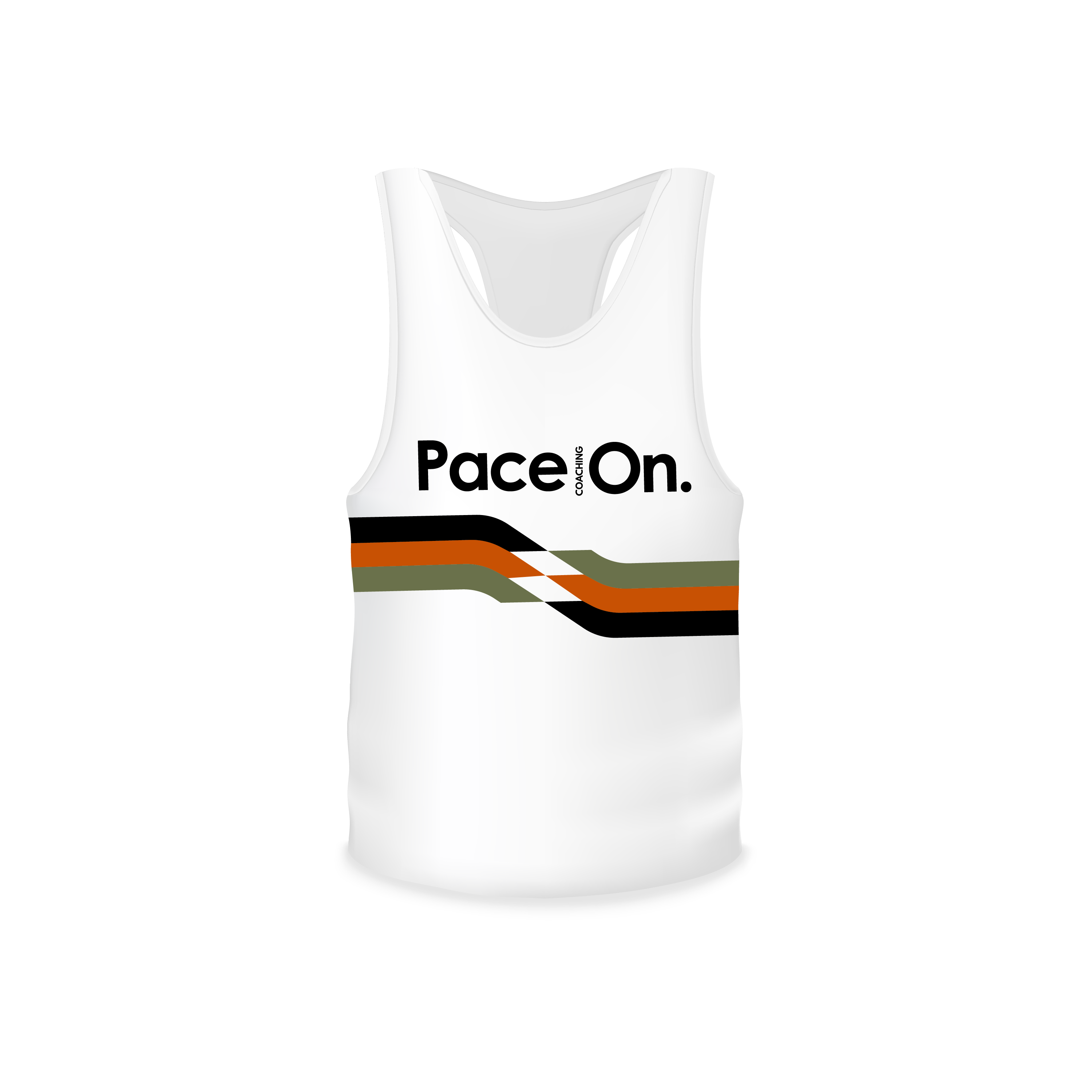 PaceOn x 2XU Mens Aero Tank - White